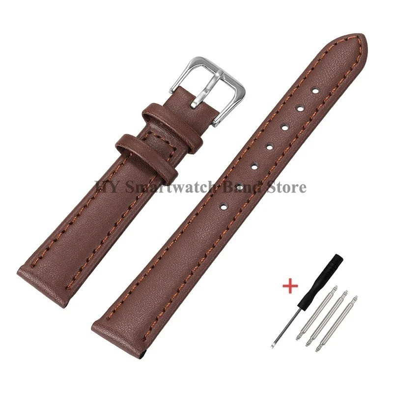 Leather Watch Strap 12mm to 24mm Genuine Replacement Soft Bracelet Watch Band