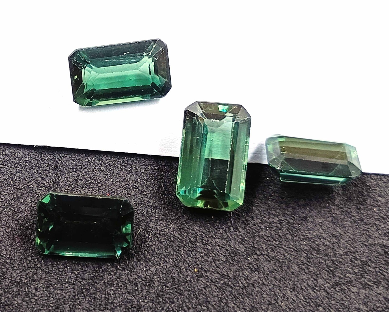 IGL Alexandrite Natural 12x8mm LOT Russian Color Changing Emerald Cut Loose 4N