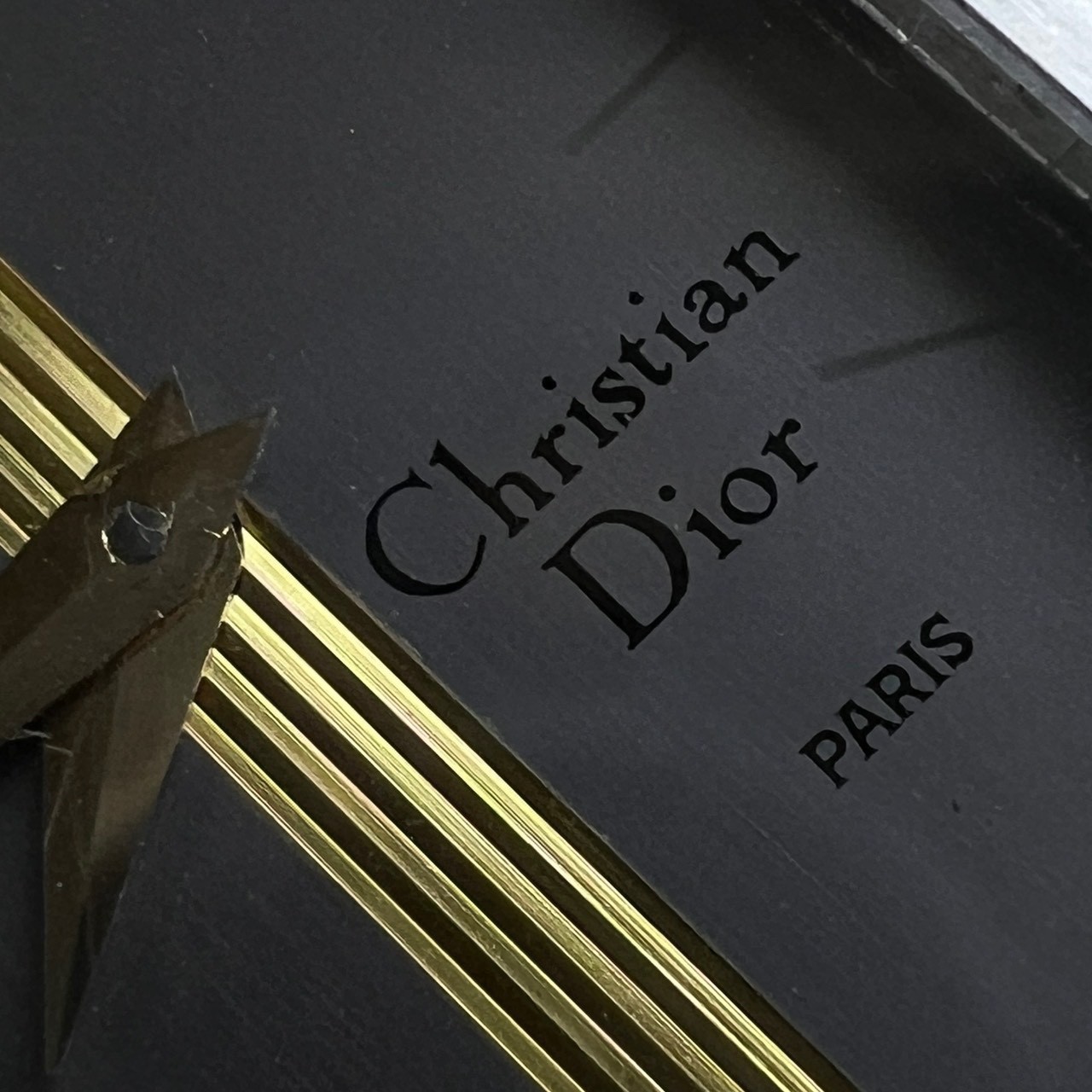 Vintage Christian Dior Rectangular Grey Dial Circa 1970 s’ Manual Winding