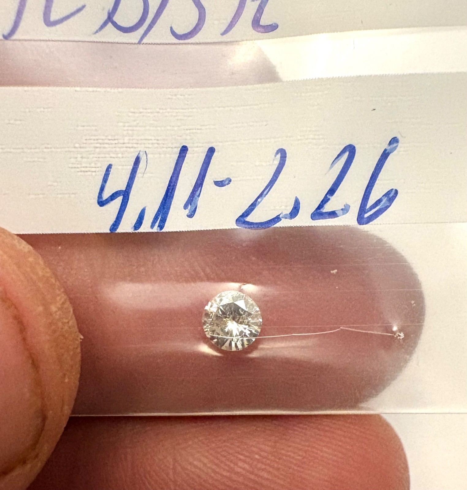 0.23 Carat TTL Brown SI2 Round Brilliant Natural Enhanced MINED Diamond 4.11mm
