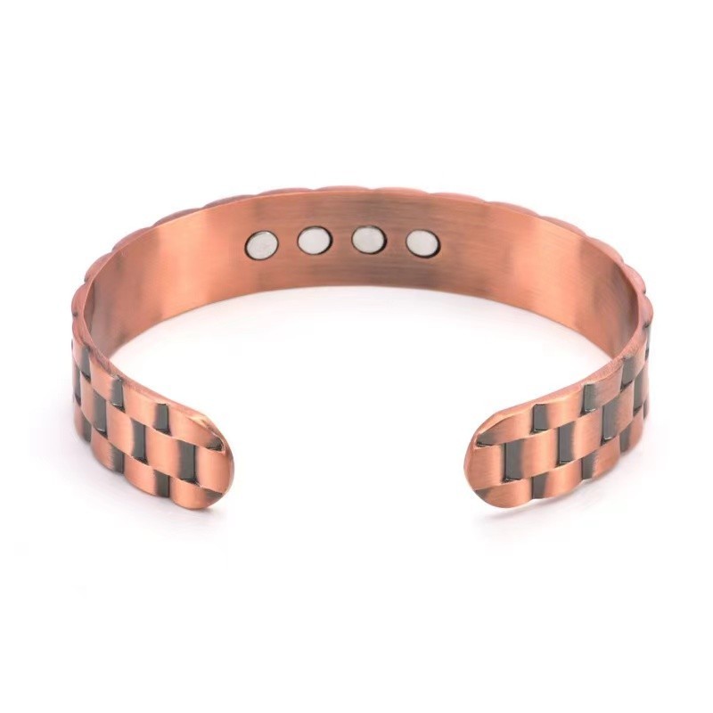 Mens Copper Magnetic Bracelet 99% Pure Copper Cuff Bracelet Arthritis Pain Relie