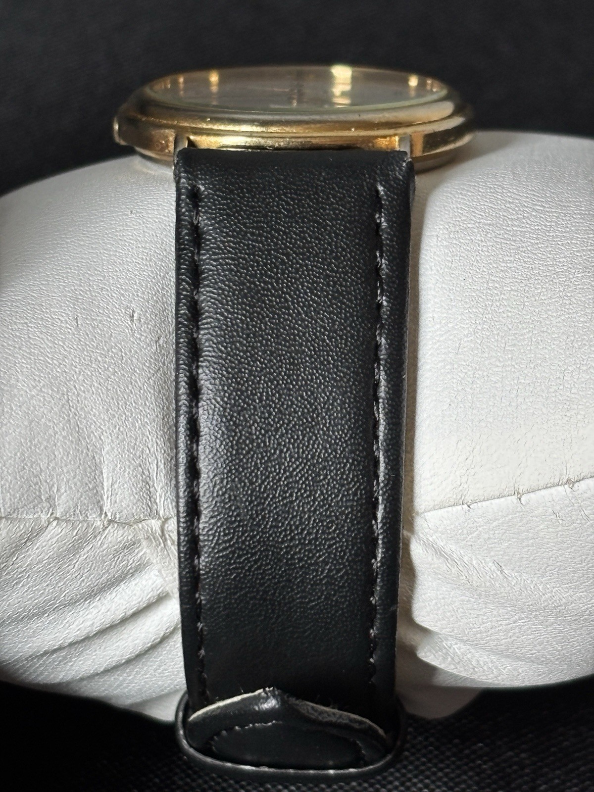 Vintage Tuscany Moon Phase Quartz Watch Japan Movt Gold Tone 33MM New Battery