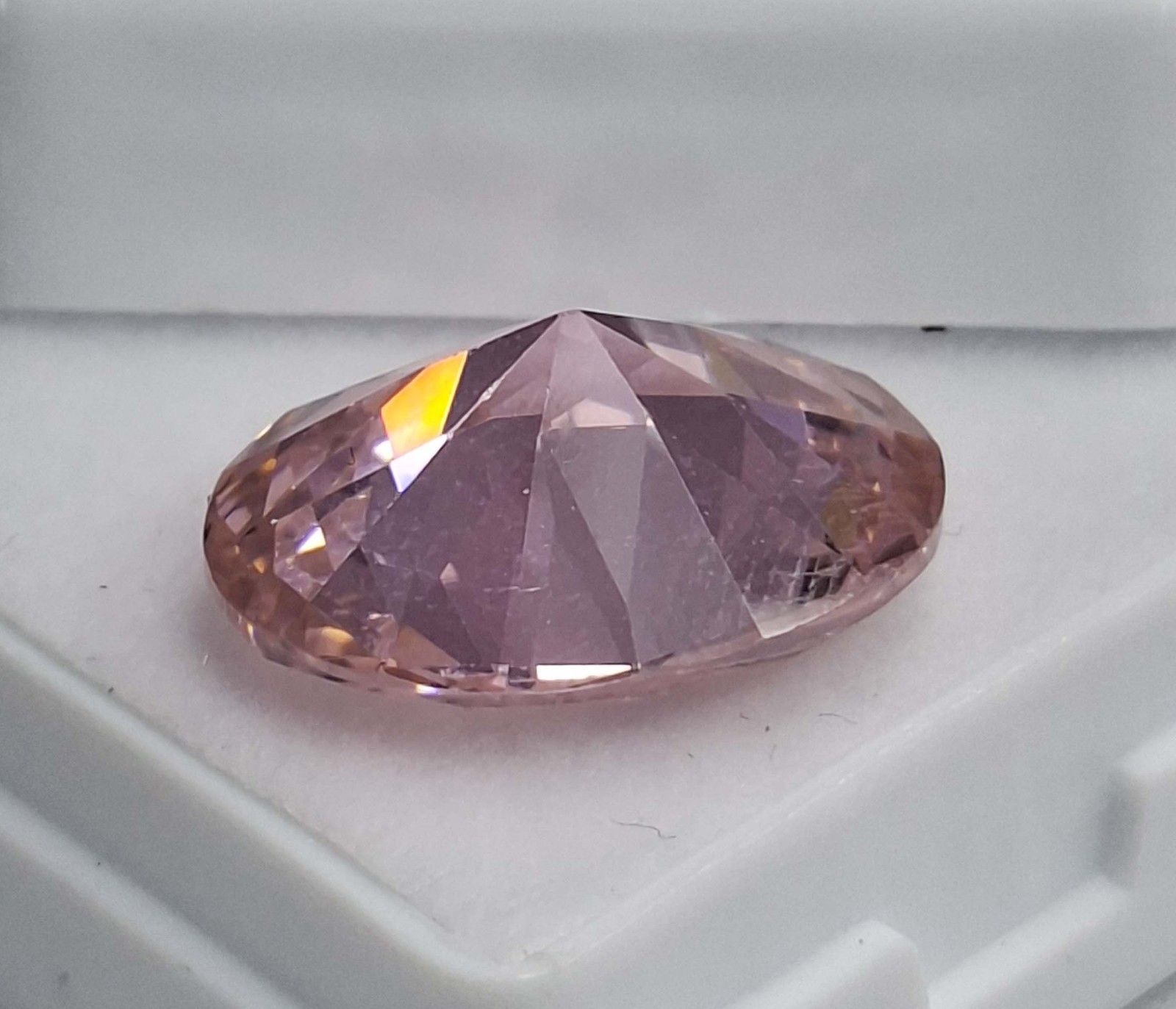 Pink Zircon Oval Cut 16-18 Ct Cambodia Natural Certified Loose Gemstone RK869