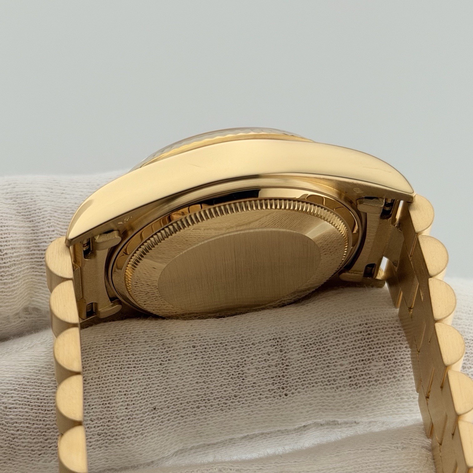 Rolex Day Date President 18038 36mm Quickset White Roman Dial 18k Yellow Gold