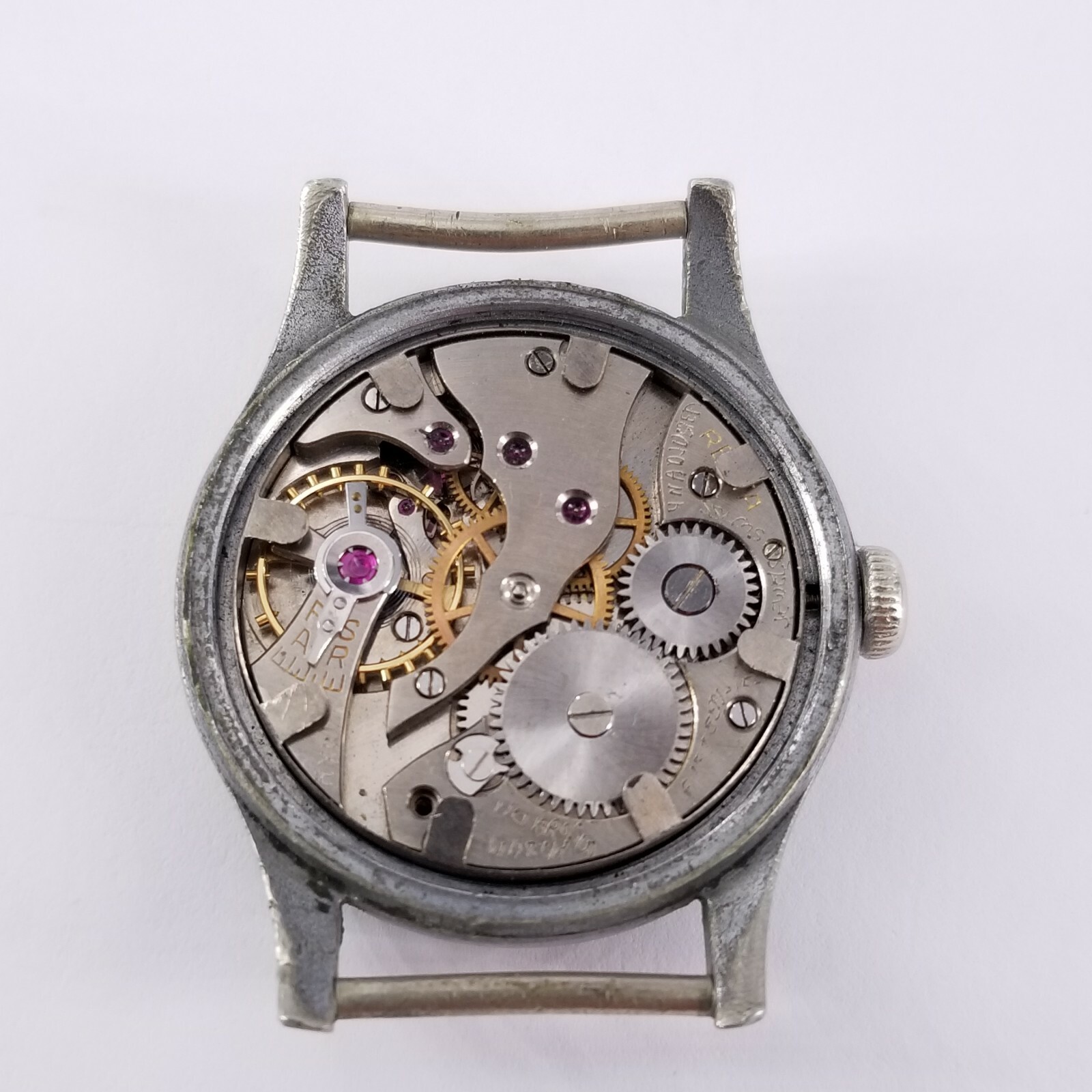 Rare 34mm 1940’s Recta German Military Watch, PQ+ Dial, Needs Servicing