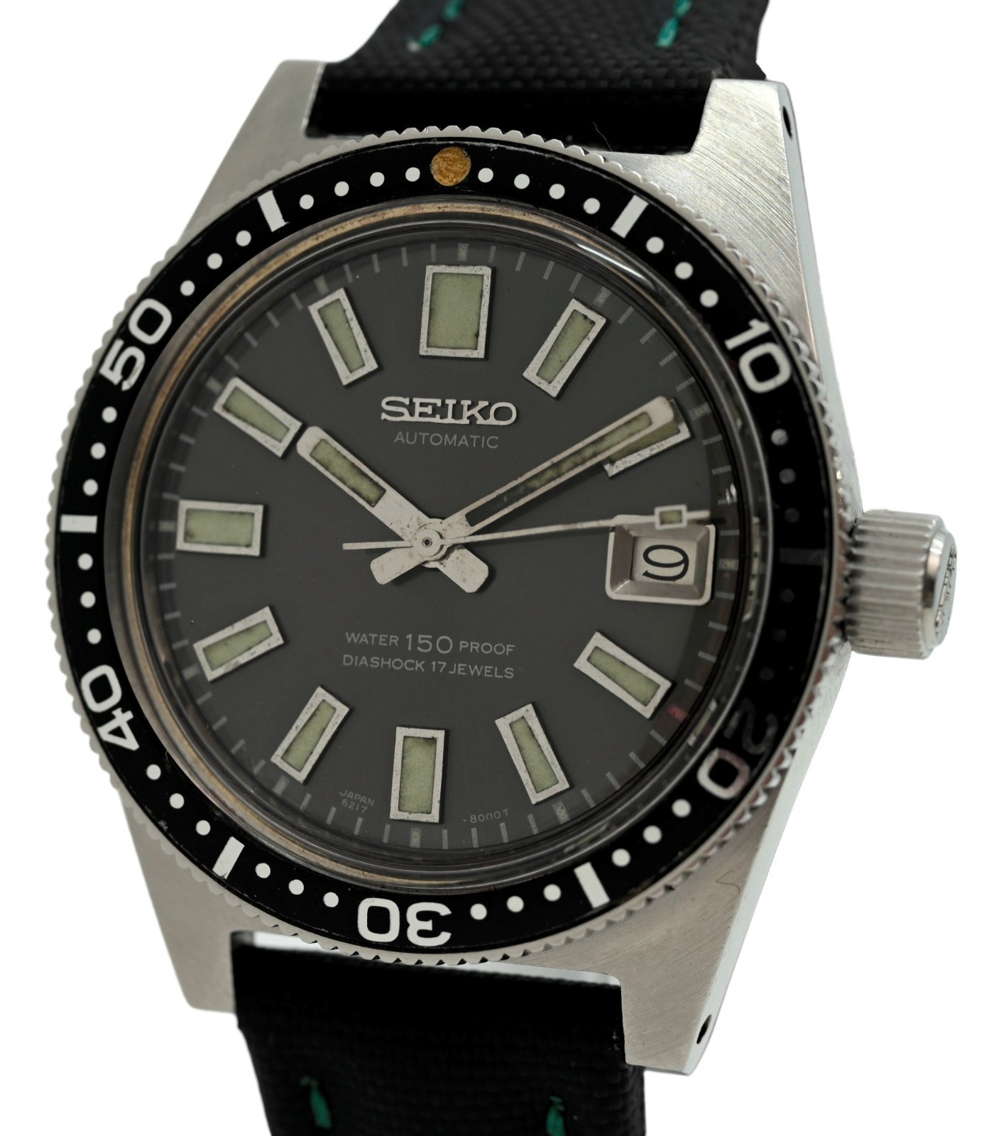Seiko 38mm Men’s 62MAS Big Crown First Diver Watch March 1967 Dolphin 6217-8001!