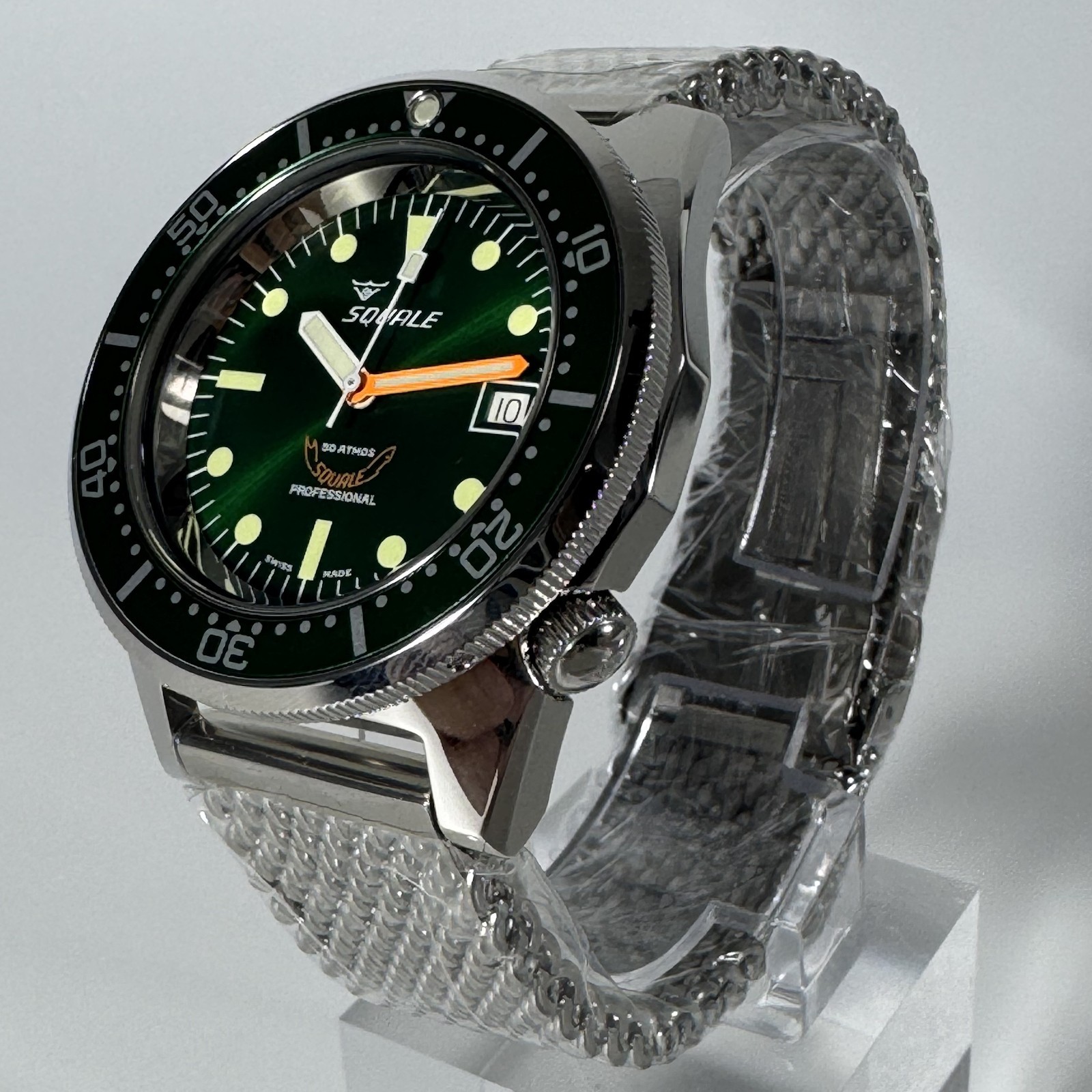 SQUALE 1521 Atmos Automatic Green Dial 500M HK Limited Edition Men’s Diver Watch