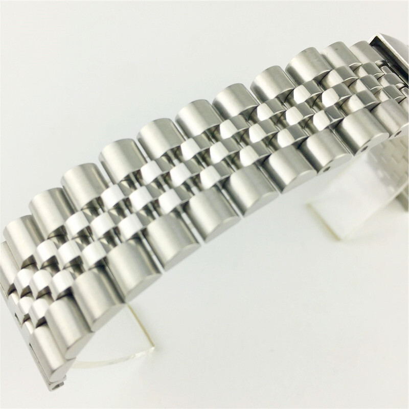 High Grade Solid Rugged Stainless Steel Watch Wristbands Business Strap 18-30mm