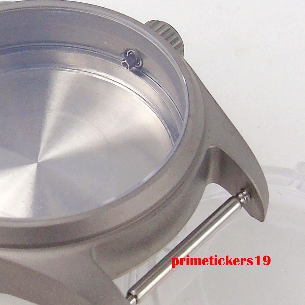 39mm Pilot Titanium Dive Watch Case+Dial Hands Set Mod Parts Fit NH35 NH36 NH38
