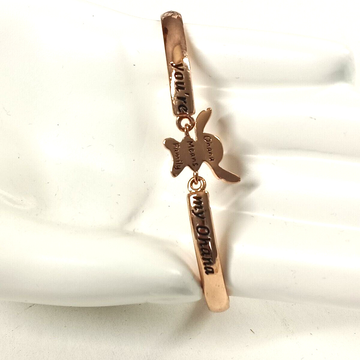 Women’s Cuff Bracelet Rose Gold One Size Brass Plated Jewelry