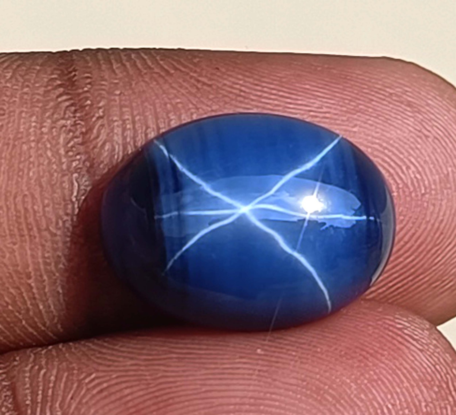 12.00 Ct Natural Star Sapphire 16x12mm Oval Shape IGL Gemstone (See Video) 5DNJ