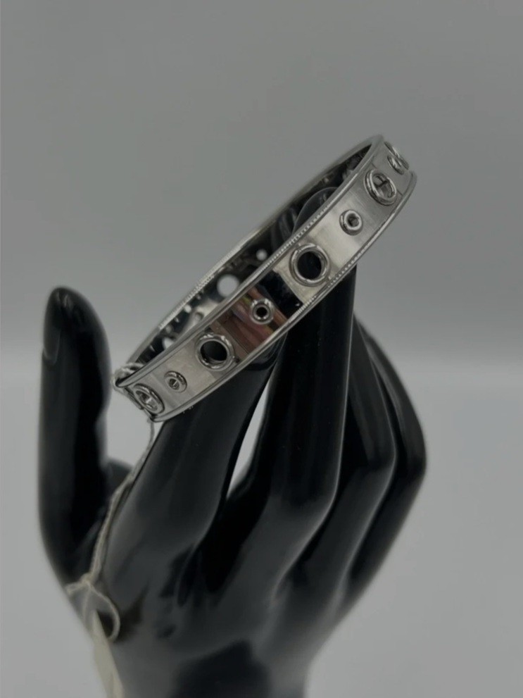 NWT Calvin Klein Narrow Notch Bangle Model KJ22AB01020M
