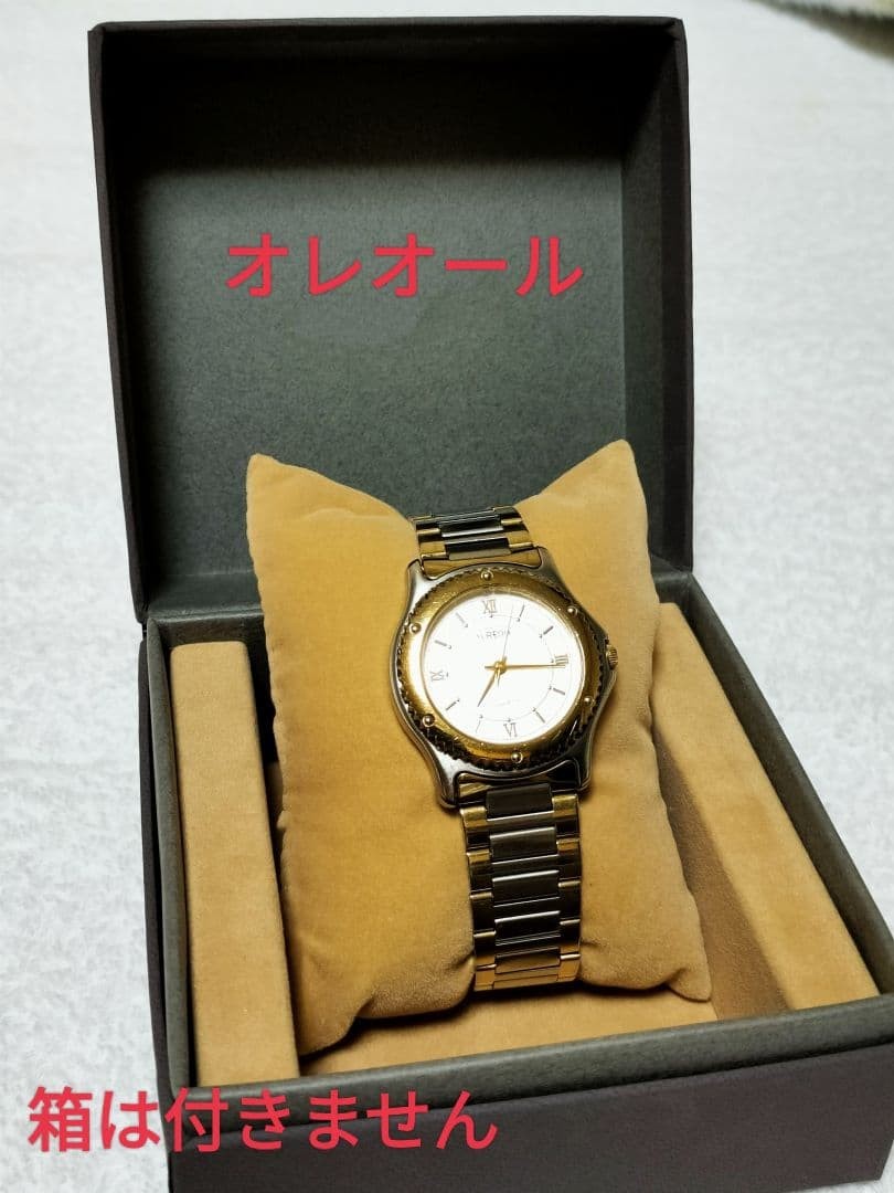 Aureole Quartz Black Dial Men Wristwatch