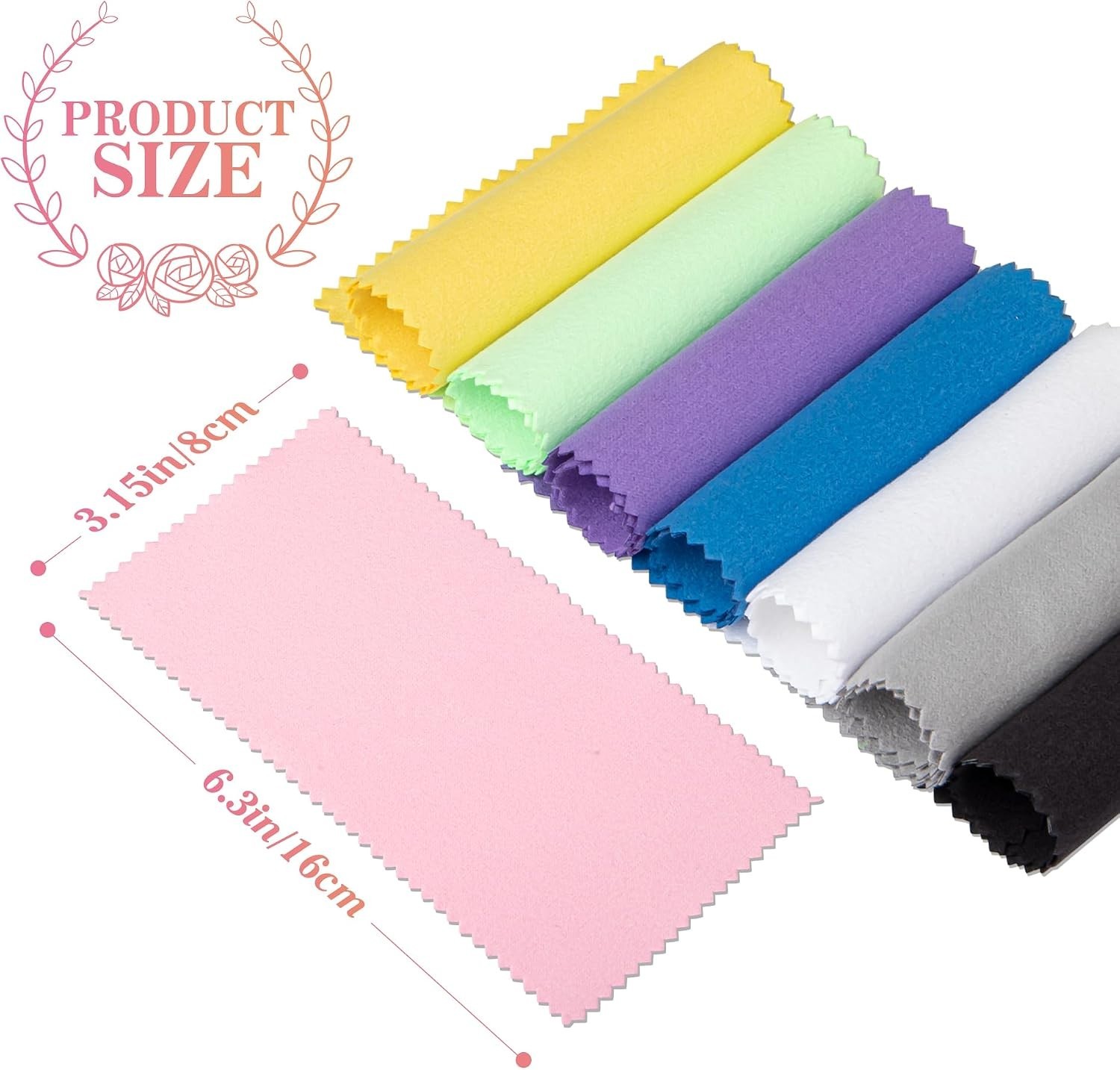 8x16cm Jewelry Cleaning Cloth – 30 Pcs Individually Wrapped for Jewelry Polis…