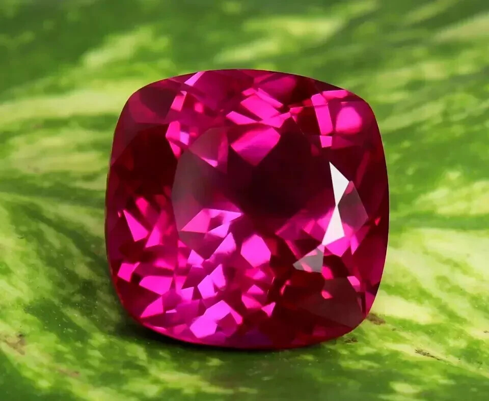 AGL Certified 8.65 Ct Natural Pink Sapphire Cushion Cut Loose Gemstone With Gift