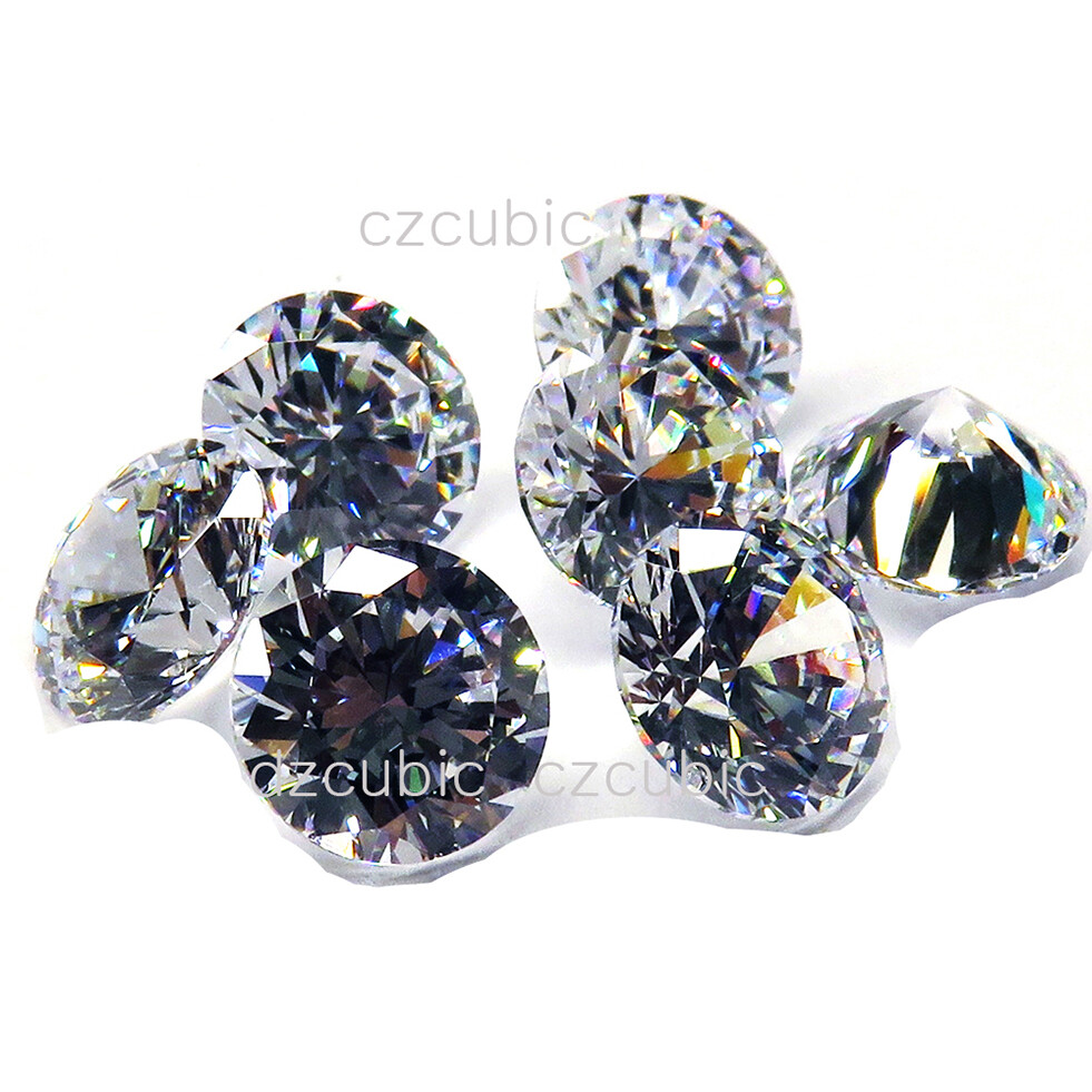 1000 PCS ROUND CUBIC ZIRCONIA STONES GREAT QUALITY 0.70 – 3.00 MM SHIP IN US NO4