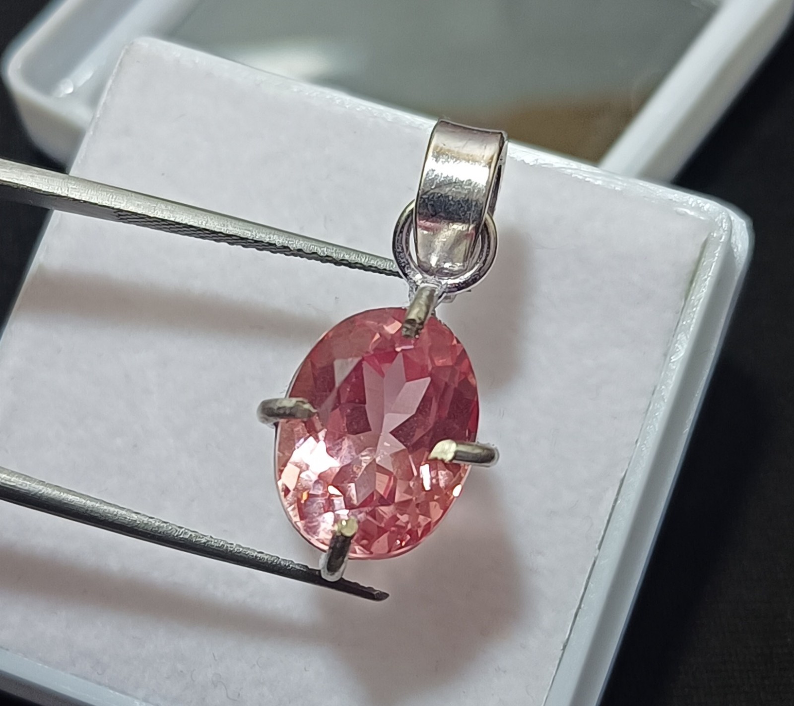 21.25 Ct Natural Pink Morganite Pendant in 925 Silver – Trending Certified Gem