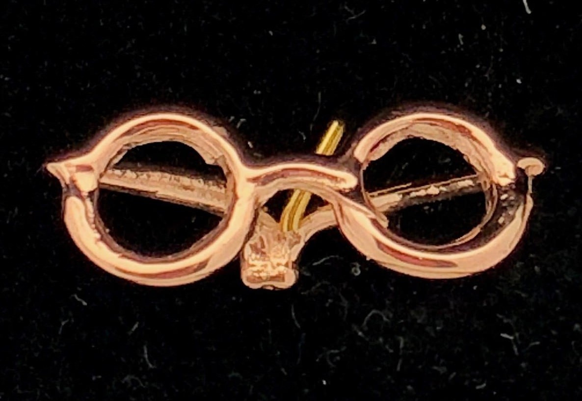 14k Yellow White or Rose Gold Sun Glasses Eye Glasses Charm Pendant