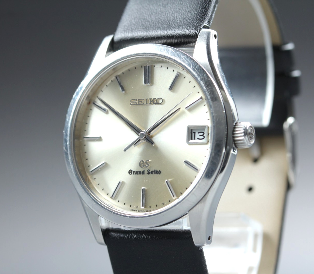 Vintage [Exc+5] GRAND SEIKO 9F62-0A10 Silver 36mm Men’s Quartz Watch From JAPAN