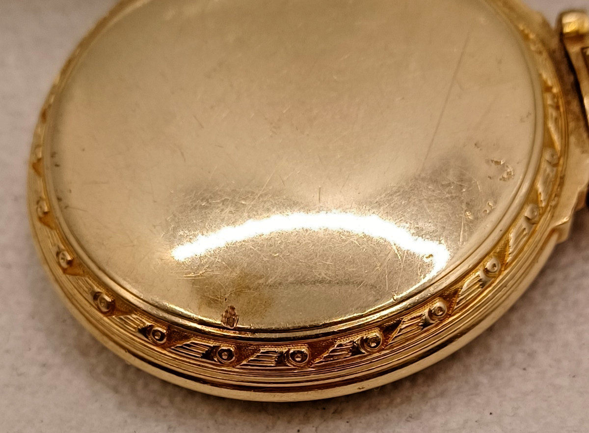 Vintage Hamilton 10 K Gold Filled RR Open Face Pocket Watch Case -16S!