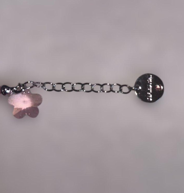 Unused Swarovski Hello Kitty Charm Bracelet Pink Crystal 20cm 7.9″ Rare Gift Box