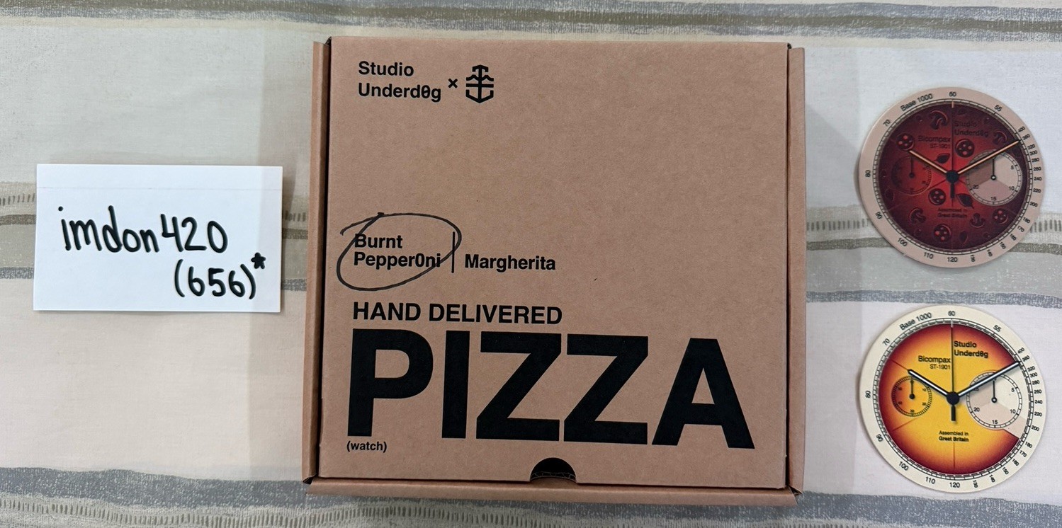 Time & Tide X Studio Underd0g 01 Burnt Pepperoni Pizza *Event Exclusive* Watch