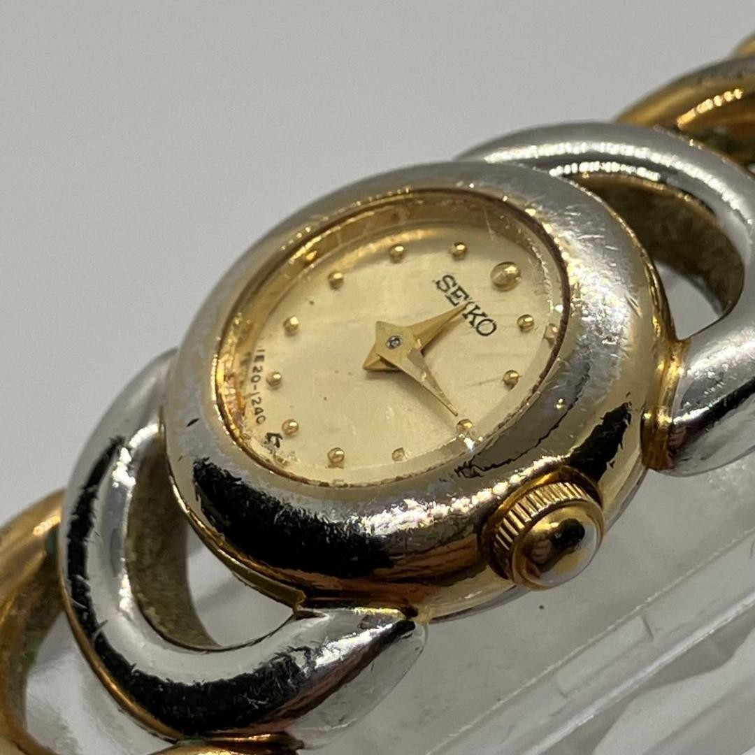 Excellent condition, fully functional Seiko women’s two-tone bangle watch.