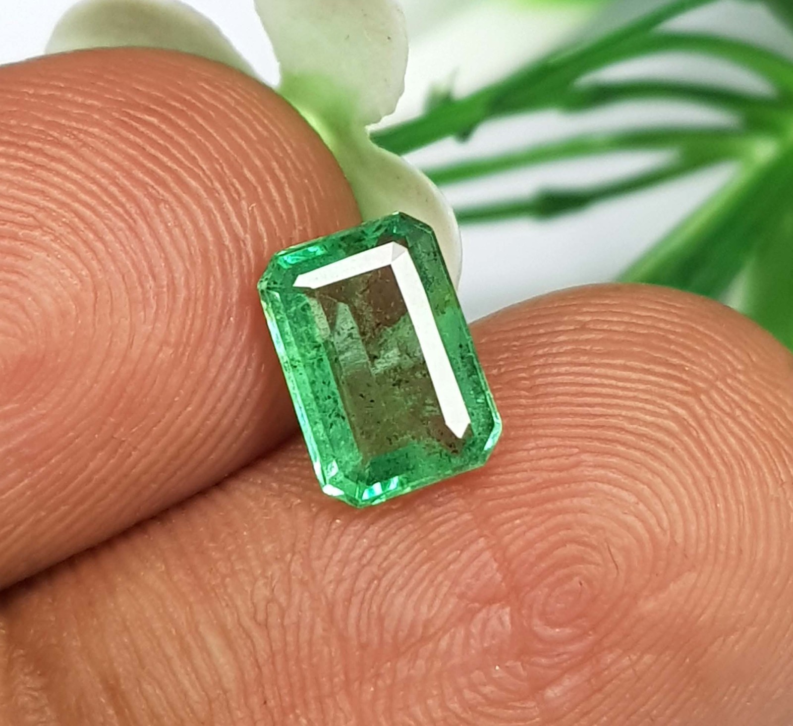 1.31 Ct Natural Emerald Colombian octagon Cut Untreated loose Gemstone