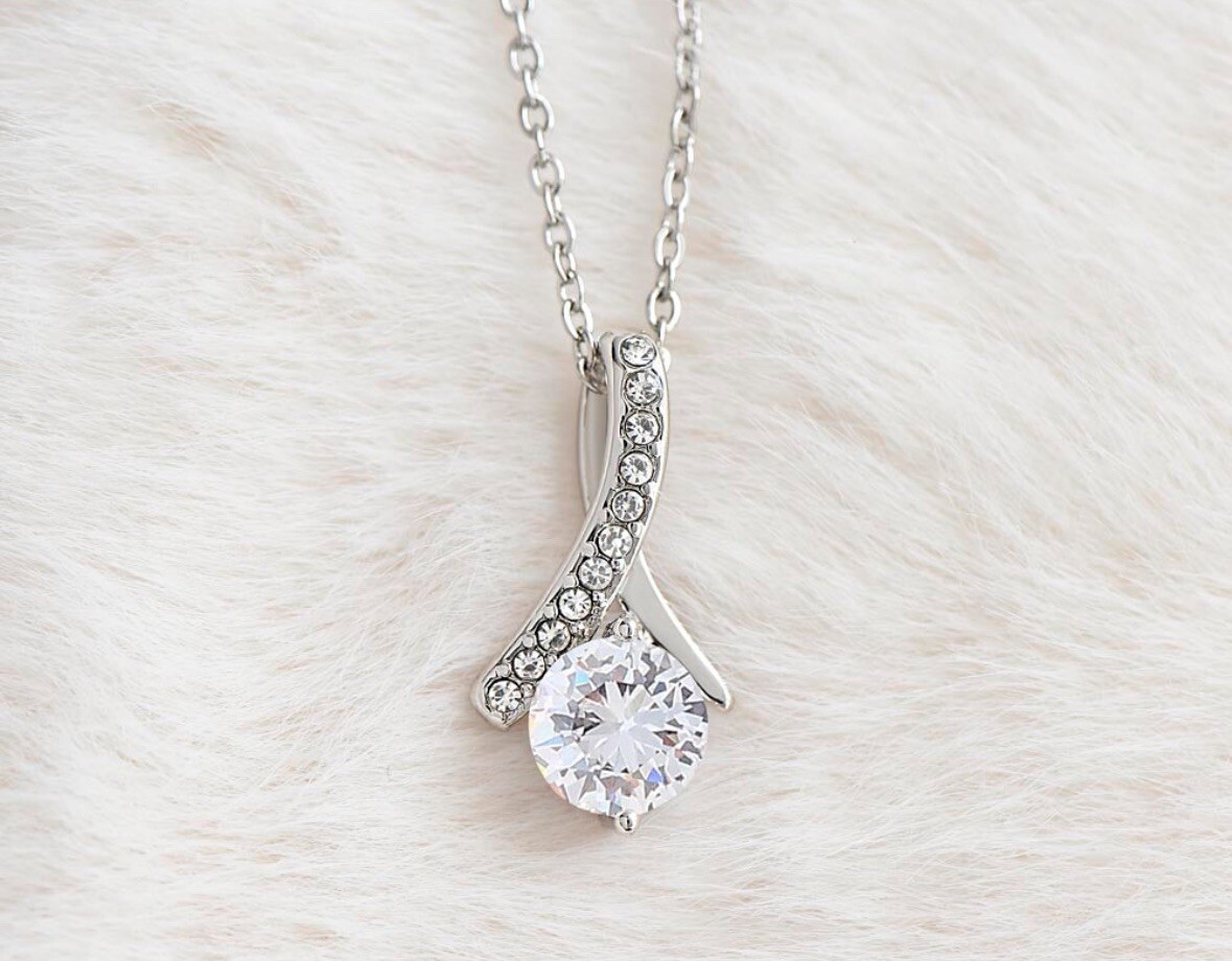 TO MY BEAUTIFUL MOM NECKLACE SOFT BOX GIFT HOLIDAY BIRTHDAY MOTHER’S DAY GIFT