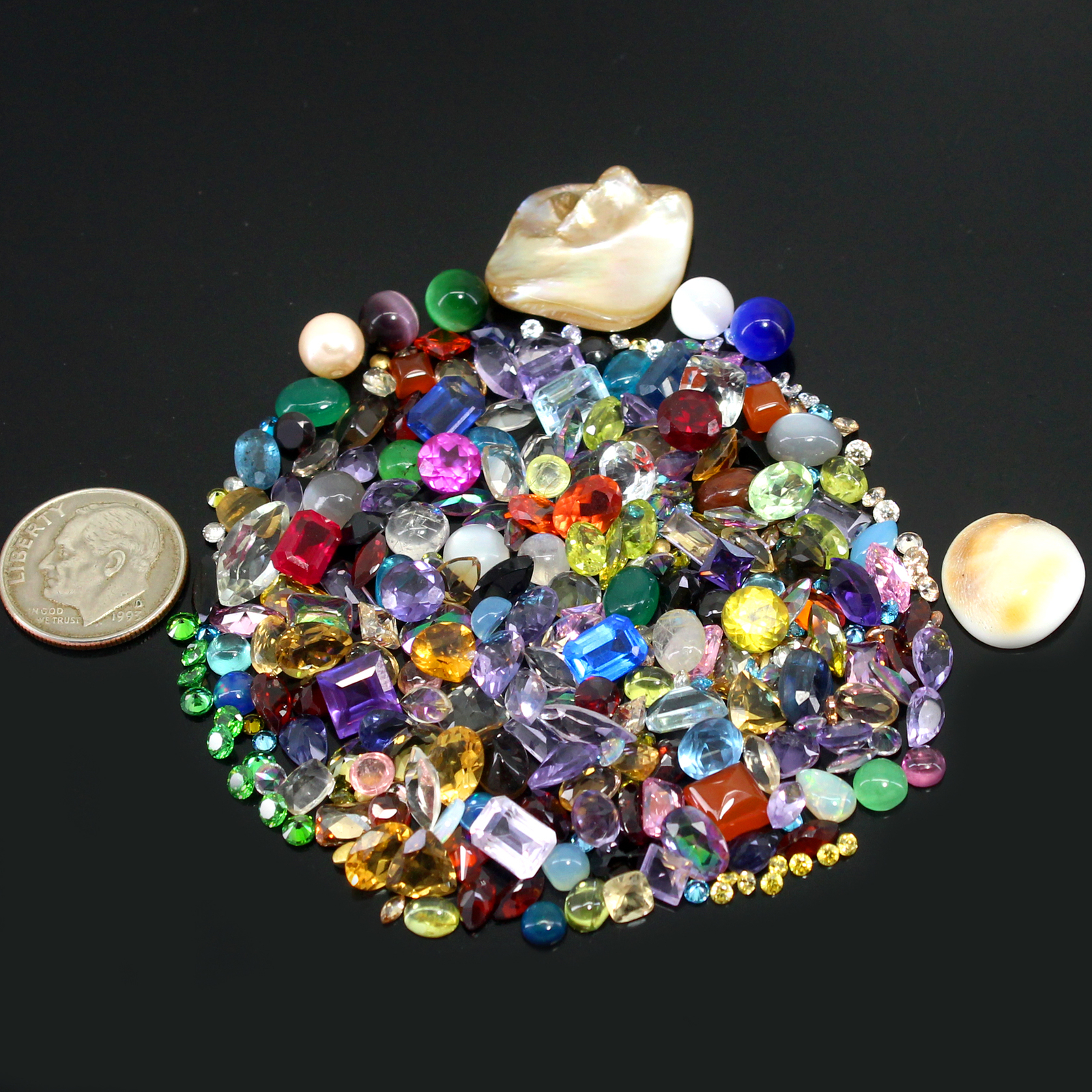 Natural Certified Diamond Boysenberry Sapphire Ruby Emerald 58 Pcs Lot Gems y066