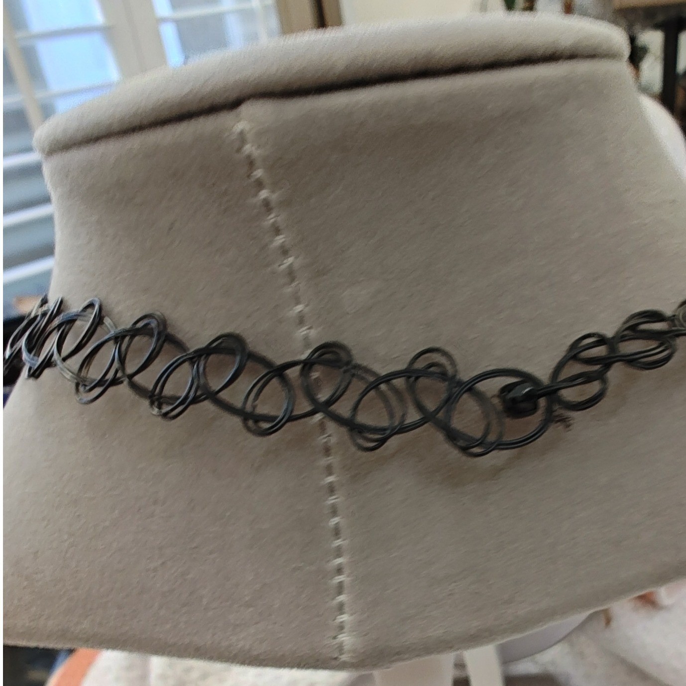Choker Necklace Black 90s Stretch Tattoo Star Charms 2 Pack
