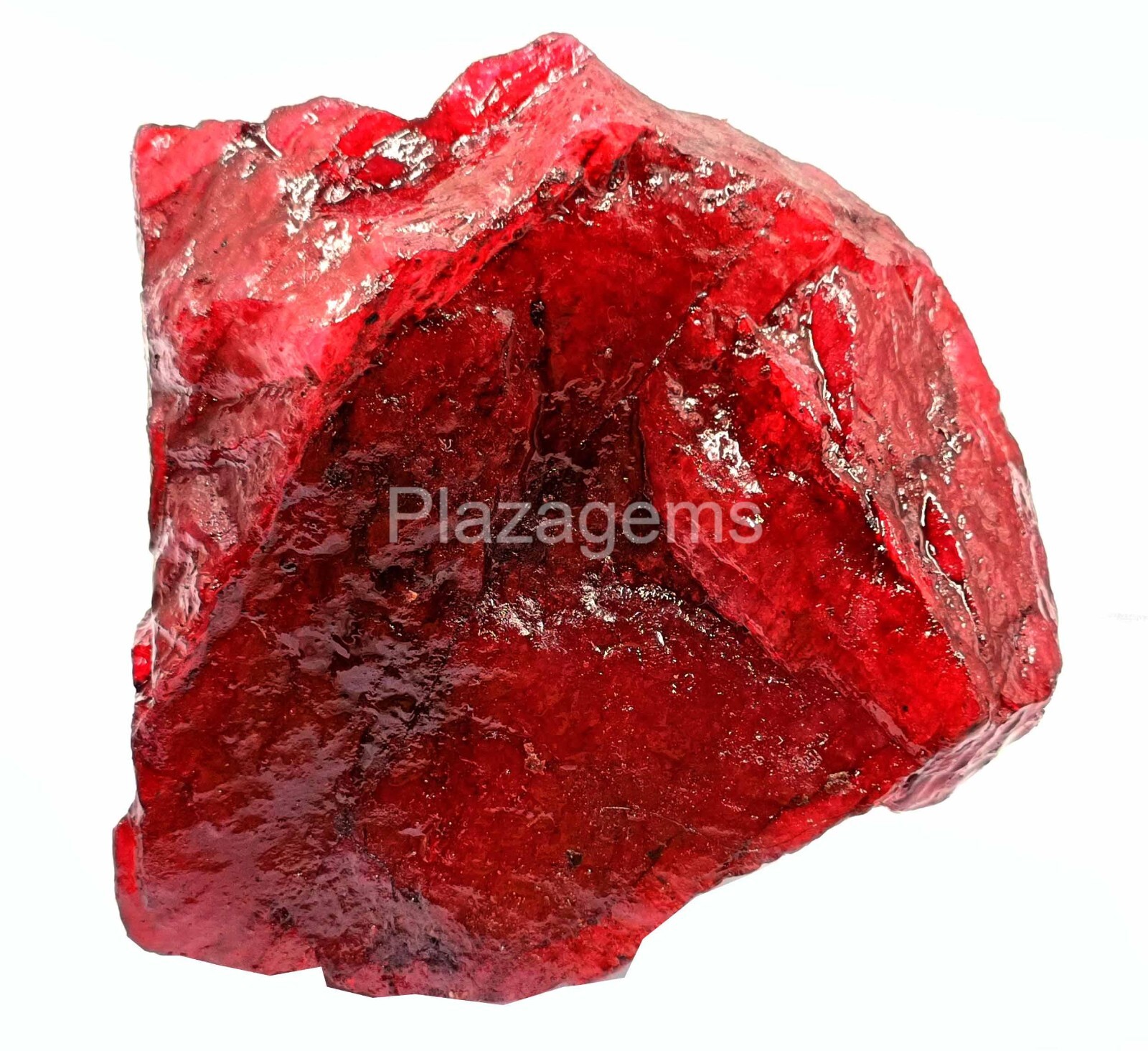 DYED NATURAL CERTIFIED 12500 CT AFRICAN ROUGH RED RUBY HUGE GEMSTONE EKP