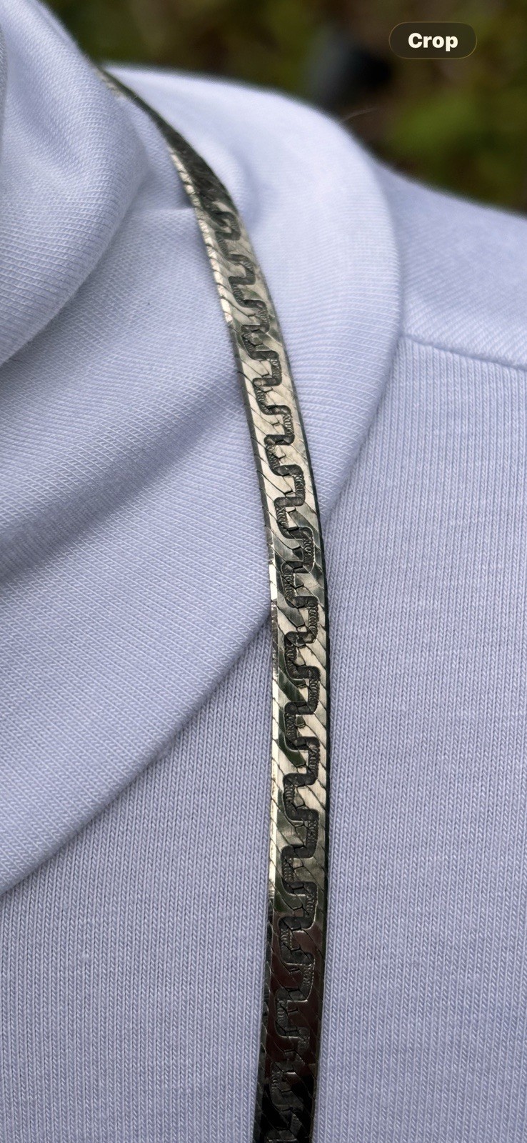 MILOR Made In Italy 30In 5 Mm Herringbone VTG Reversible Necklace Approx 26Grams