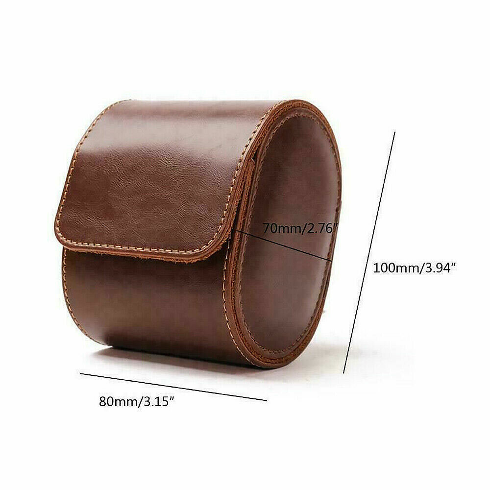 Single# Watch Roll Travel Case Leather Watch Storage Organizer Wristwatches Box
