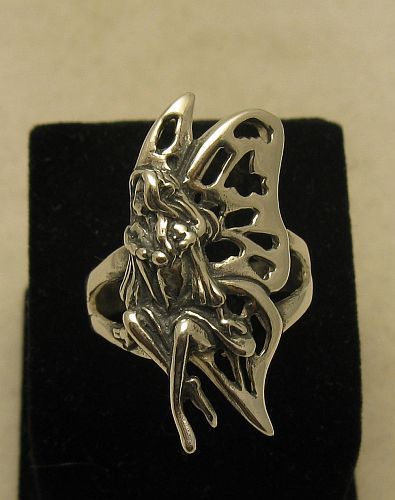 Genuine Stylish Sterling Silver Ring Solid 925 Fairy Handmade Stamped Empress