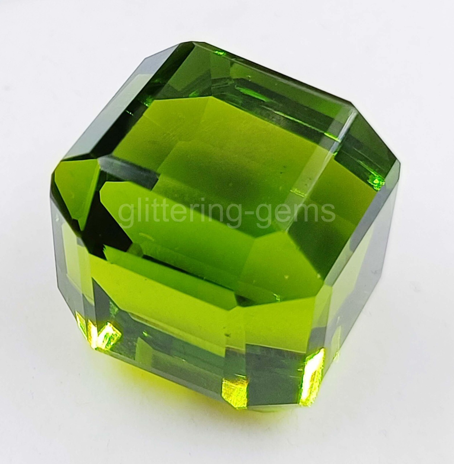 Natural Hiddenite 50.30 Ct Green Extremely Rare Cube IGL Stunning Gemston 5AIT