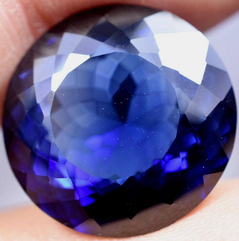 Natural 26.75 Ct Burmese Royal Blue Sapphire GGL Certified Treated Gemstone