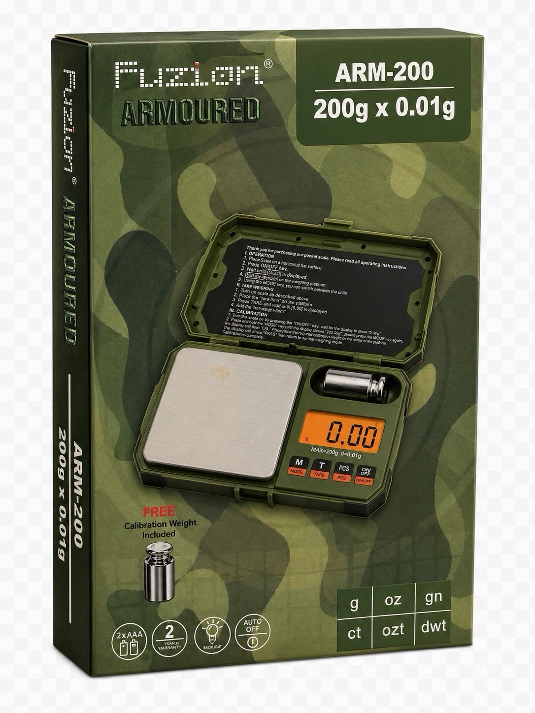 FUZION ARMOURED ARM -200 / 200*0.01g