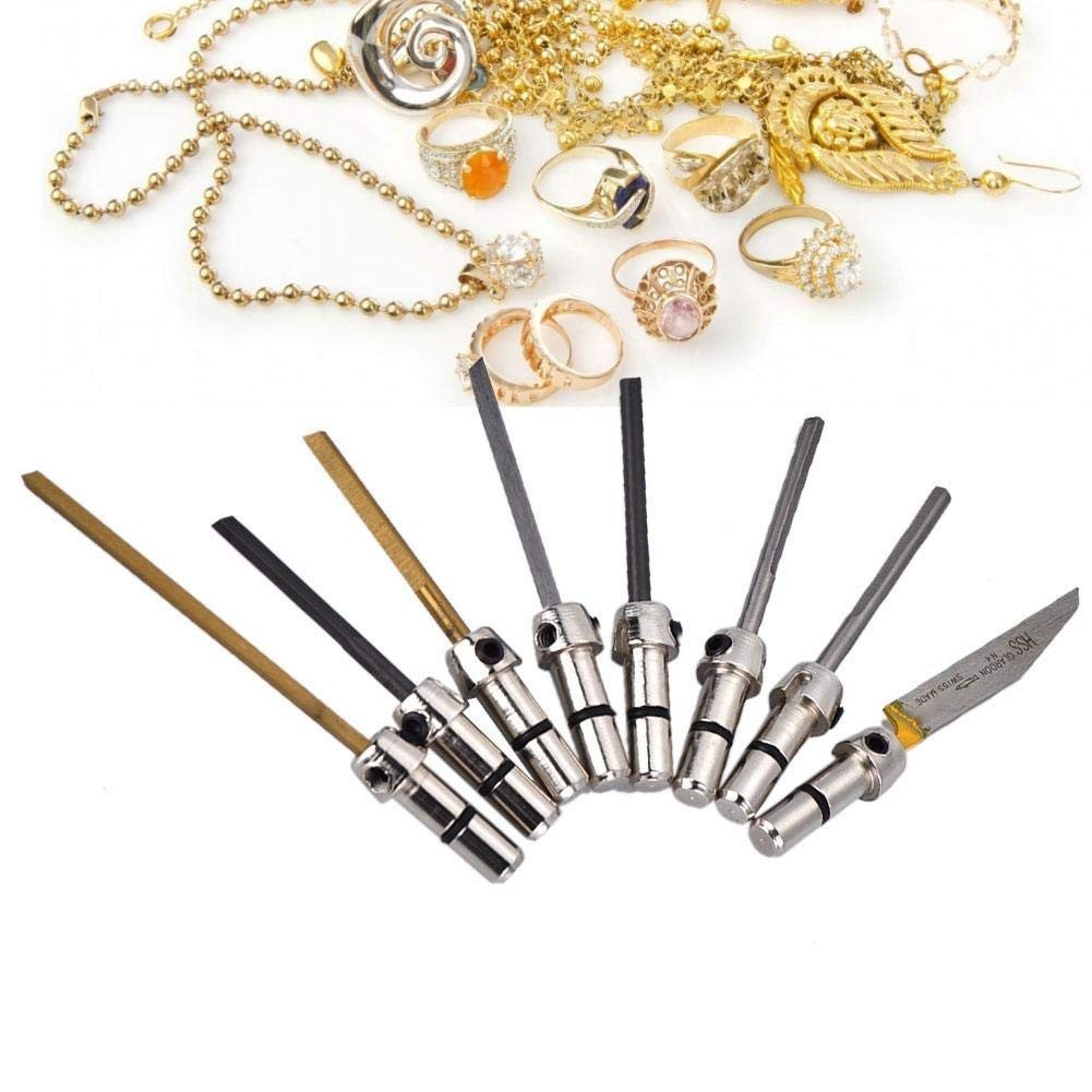 8 Piece Metal Cutting Bit Set for Jewelry Engraving Polishing Carving Bits
