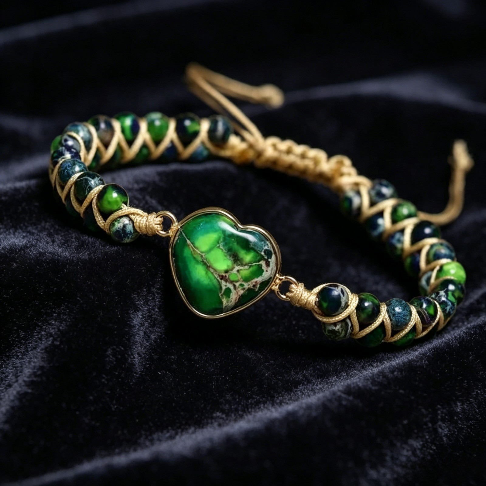 Green Heart Bracelet