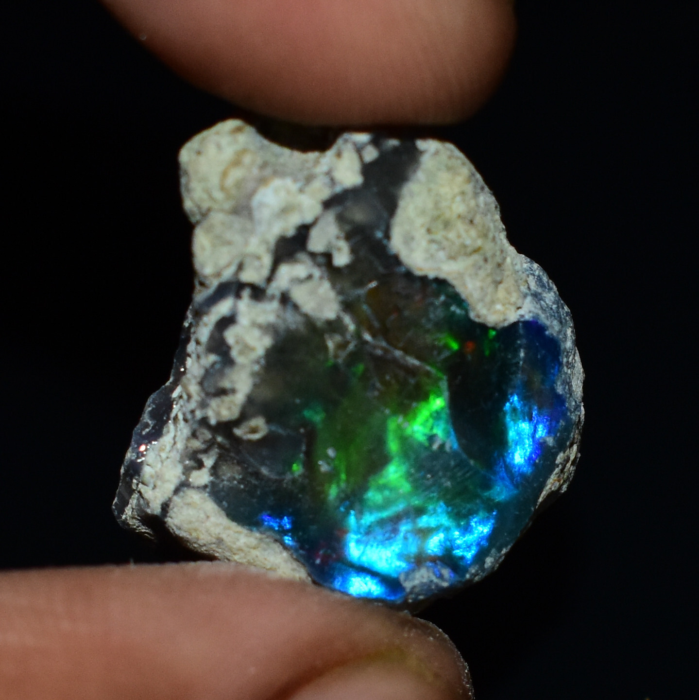 Black Opal Rough 14.60 Carats, Smoked Ethiopian Welo Opal Rough, Fire Opal Raw