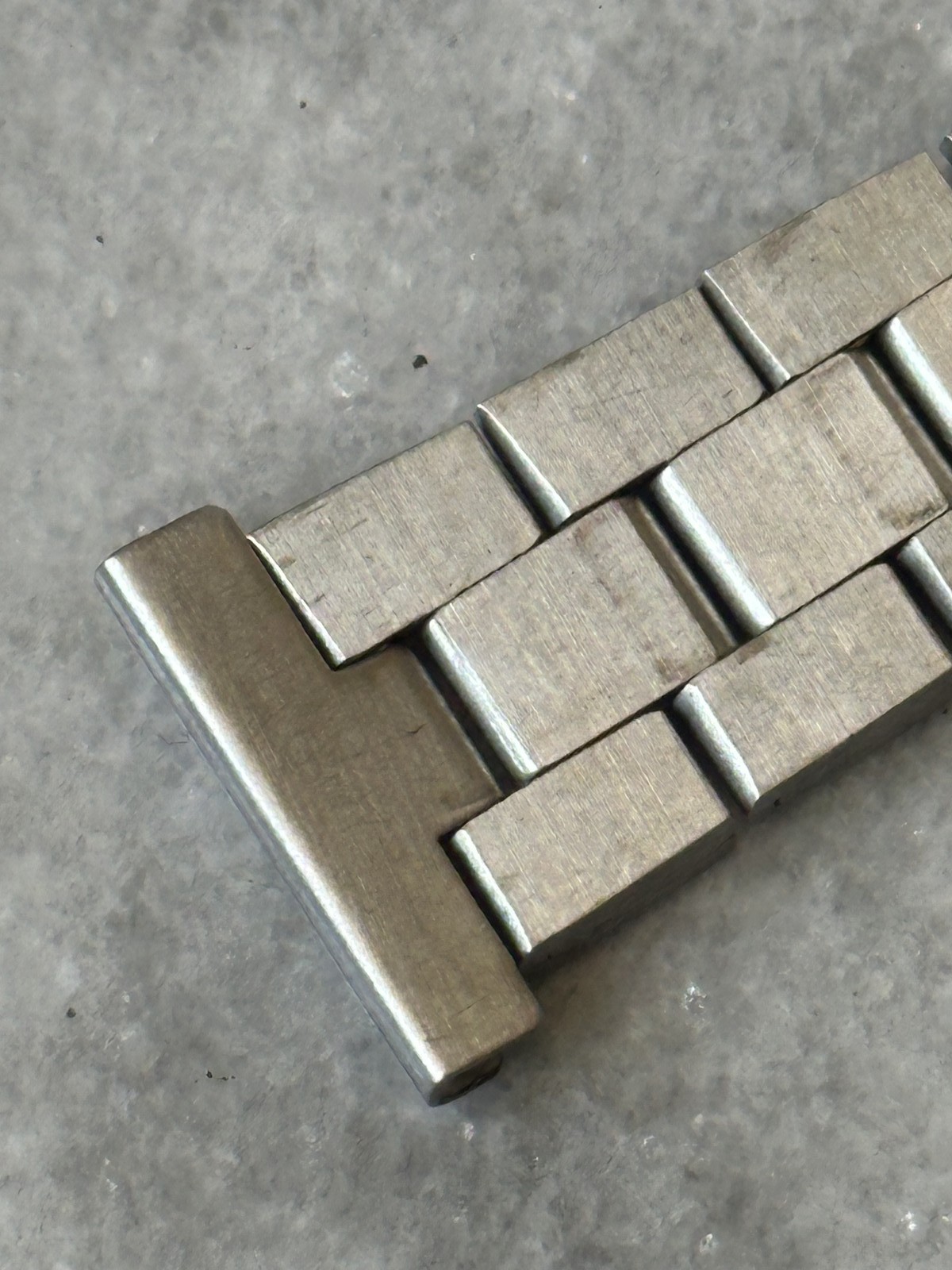 Bracelet de montre vintage en acier inoxydable
