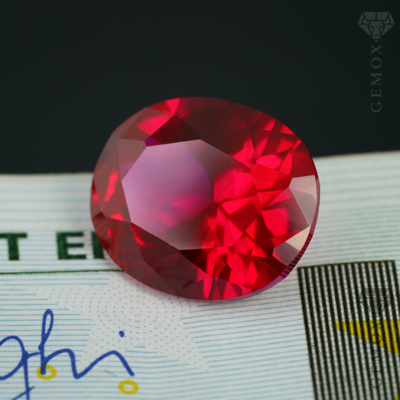 Real Ruby Loose Gemstone Lab-Grown Oval Cut classic ruby Rose Red Color Stone EU