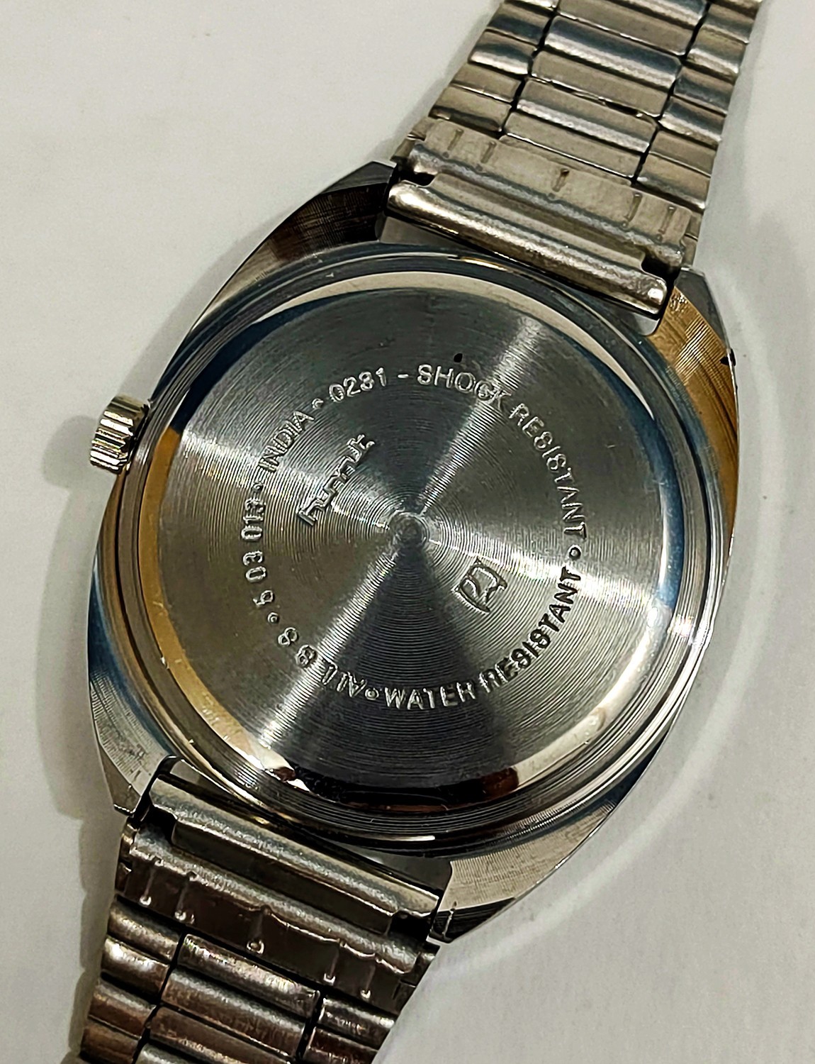Vintage HMT Kohinoor 17-Jewels Para Shock Genuine INDIAN 80s Made Men Wristwatch