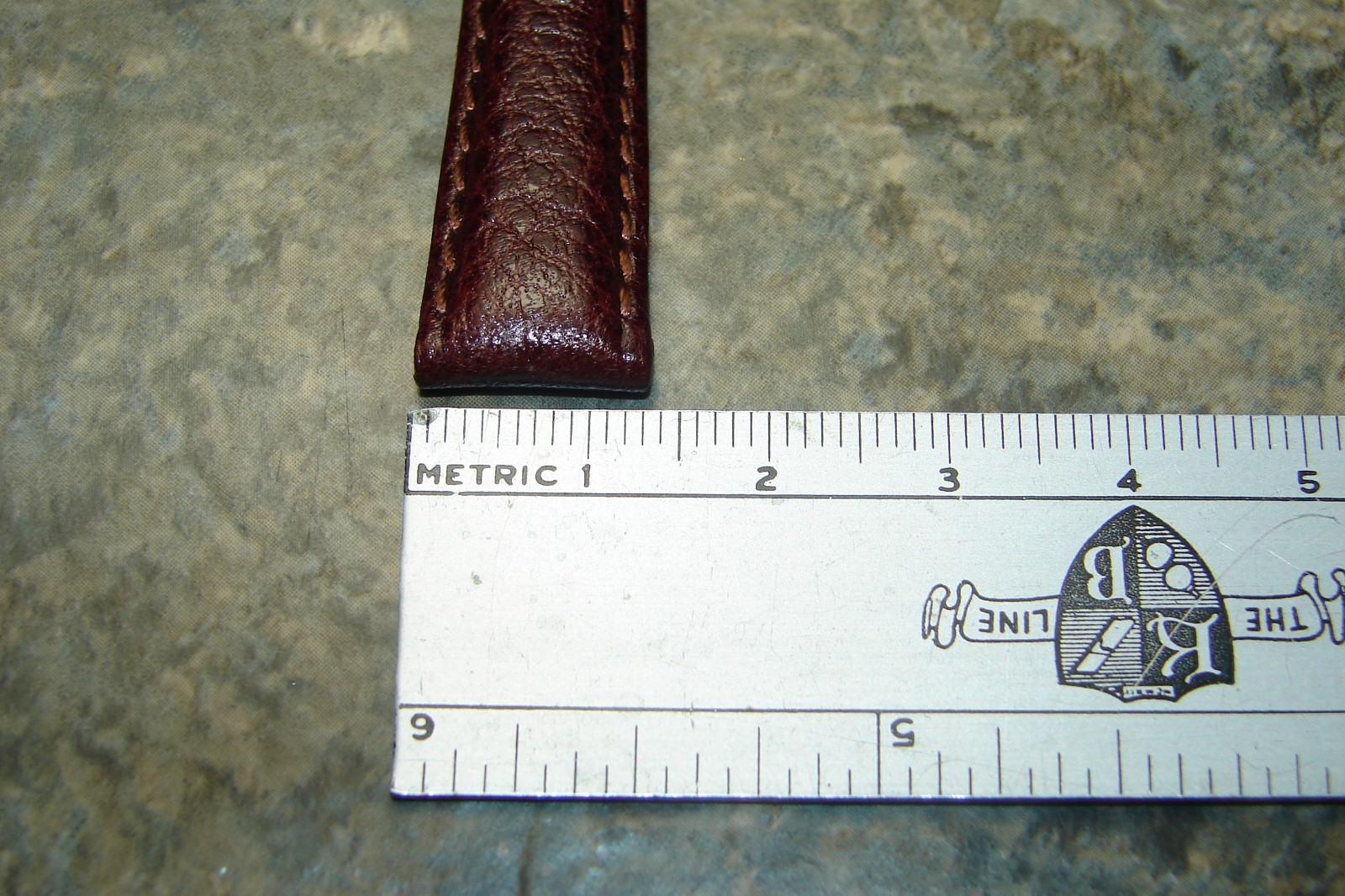 NOS,Ladies 13mm (1/2″) Kreisler Brown Stitched Genuine Leather Watch Band