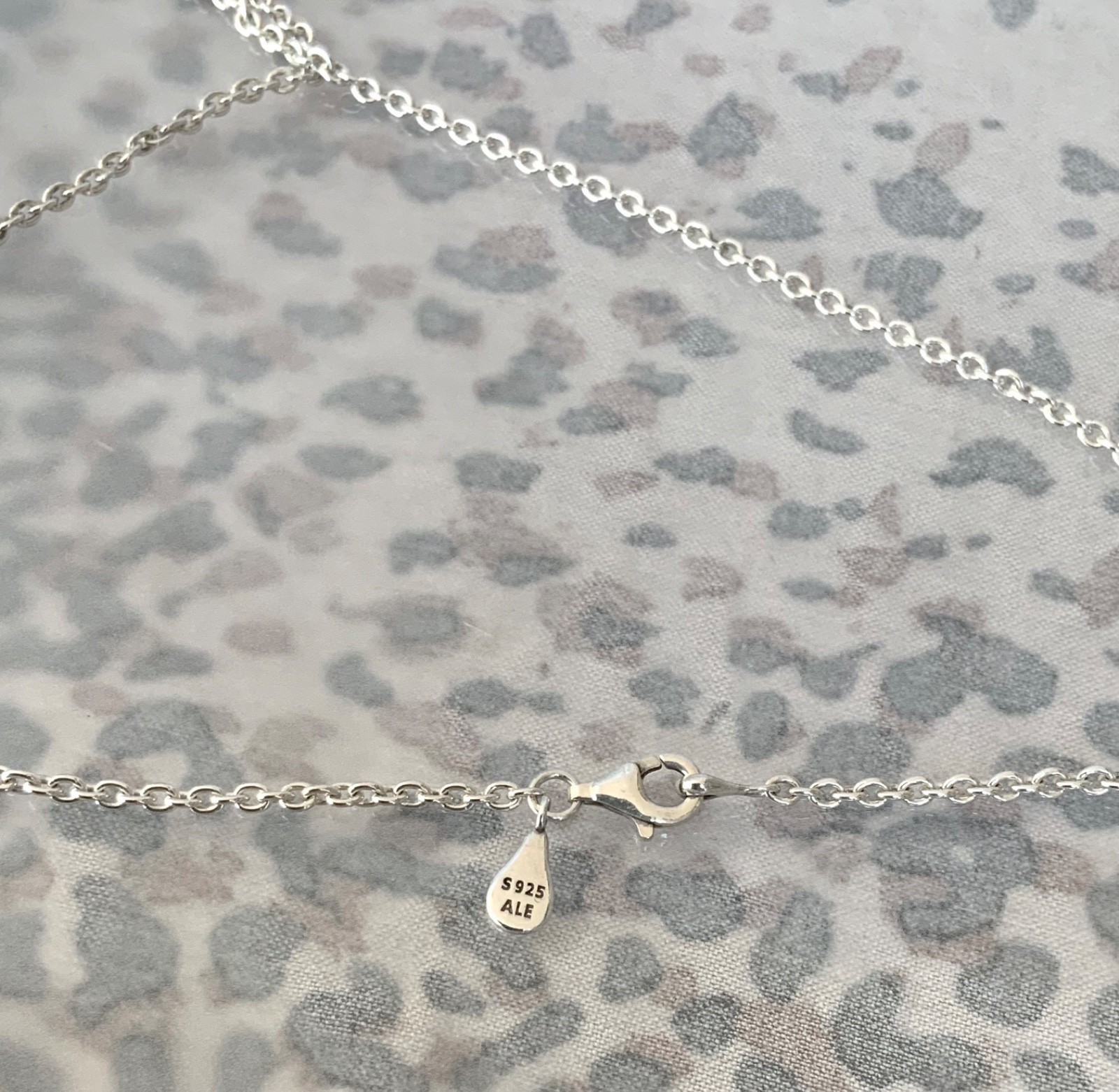 Pandora ALE 60cm sterling silver cable link chain necklace with logo tag
