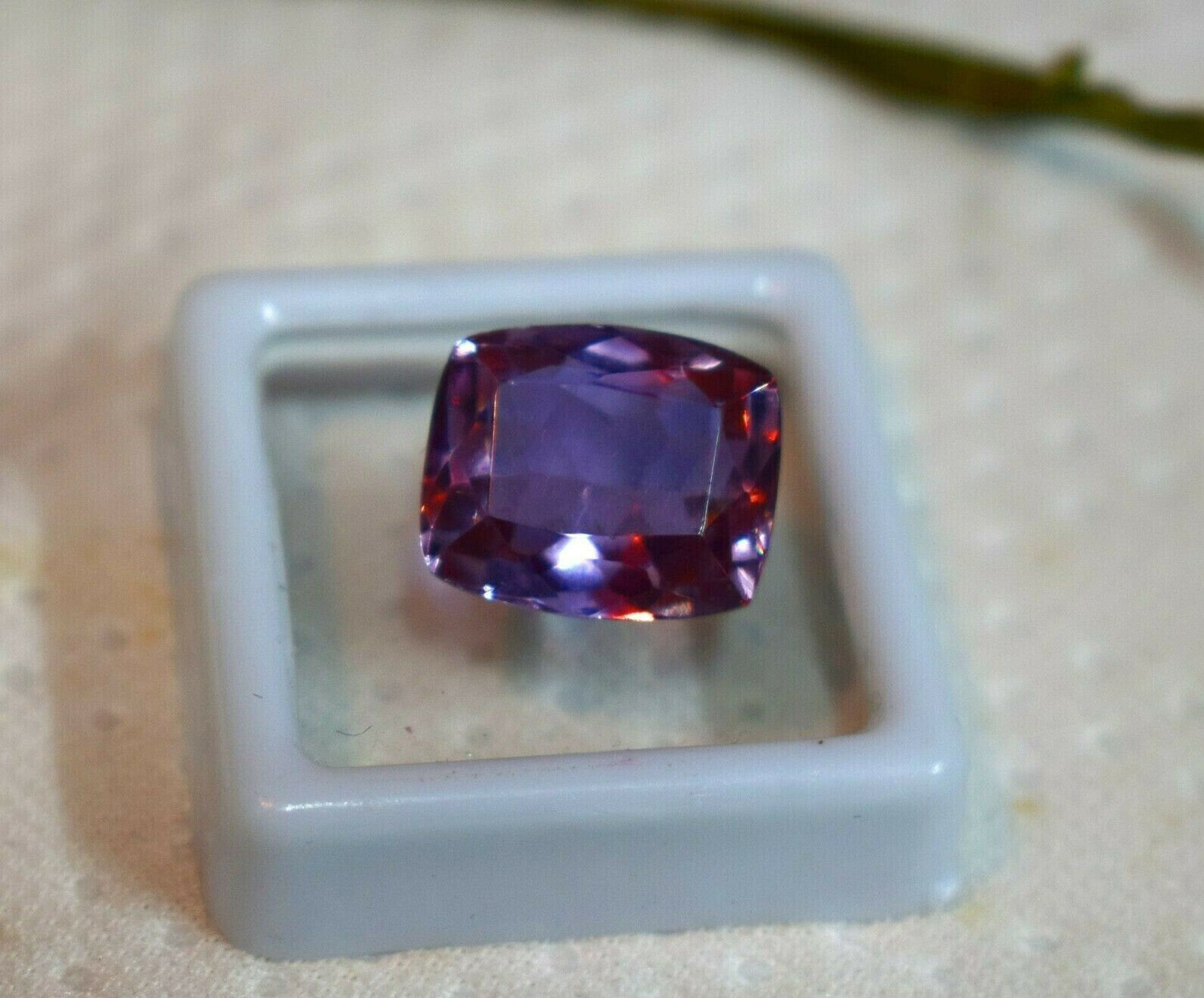 17.25 Ct Certified Natural Color Changing Alexandrite Cushion Cut Loose Gemstone