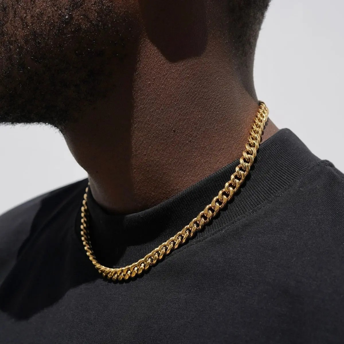 Cuban Chain Link Curb Necklace Men Women Punk Surgical Stainless Steel 2-15mm