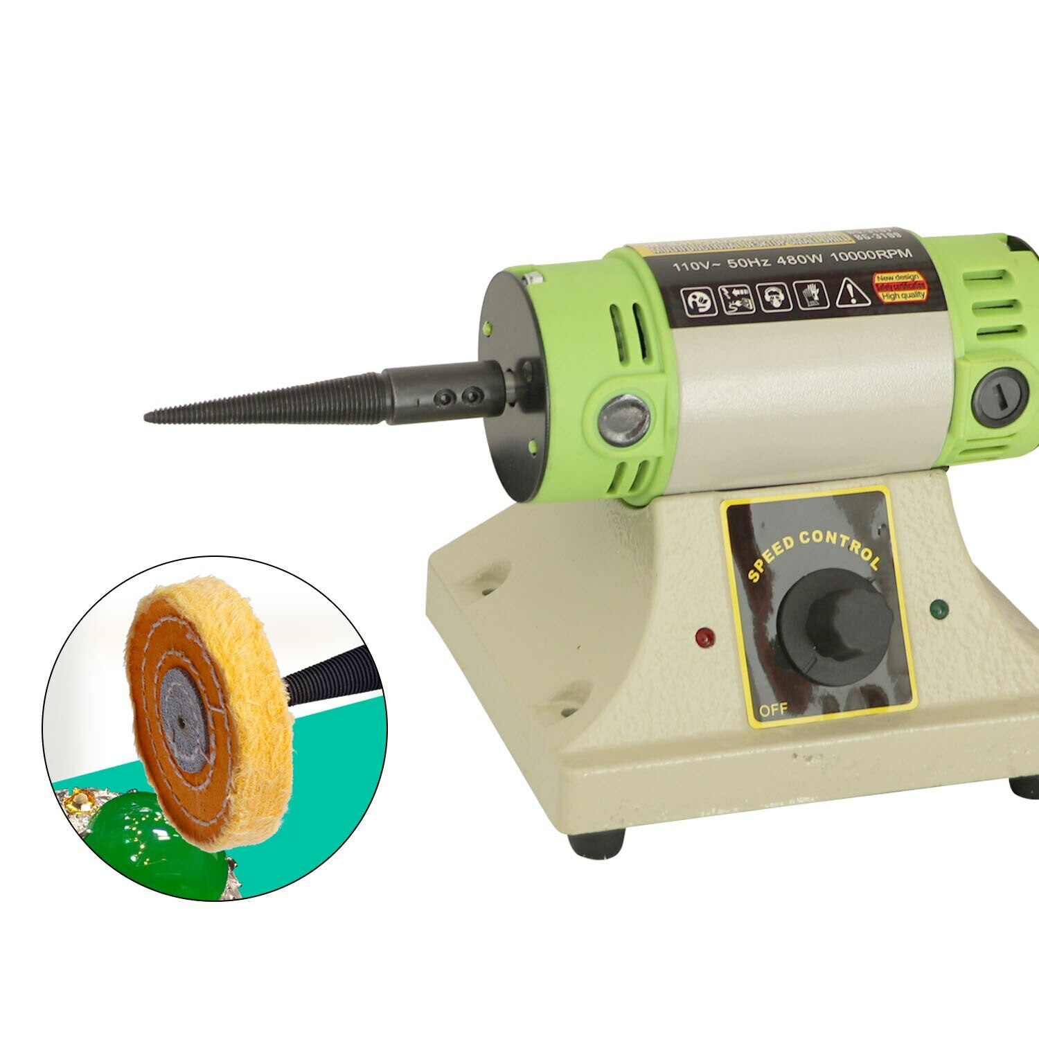 110V/220V 50Hz 480W 10000RPM Multifunctional Desktop Polishing Machine Jade Grin