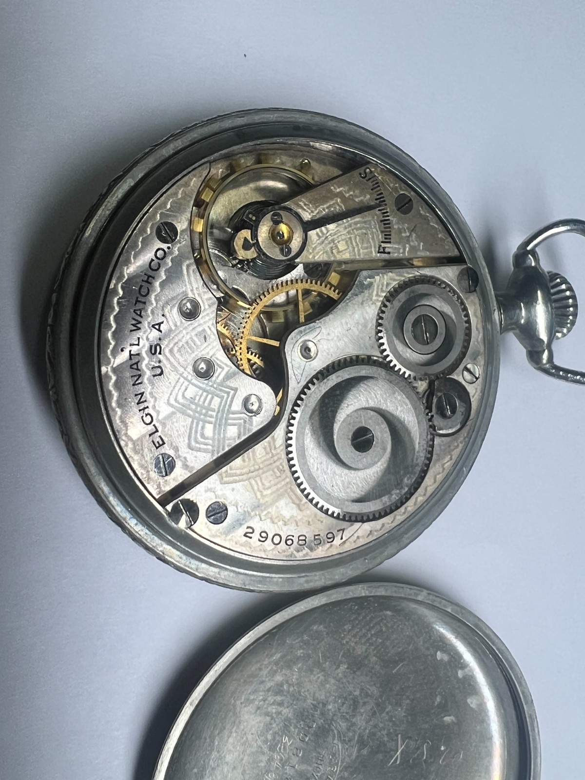 56. Elgin Y1926 pocket watch G 291model 7 Class 110 running